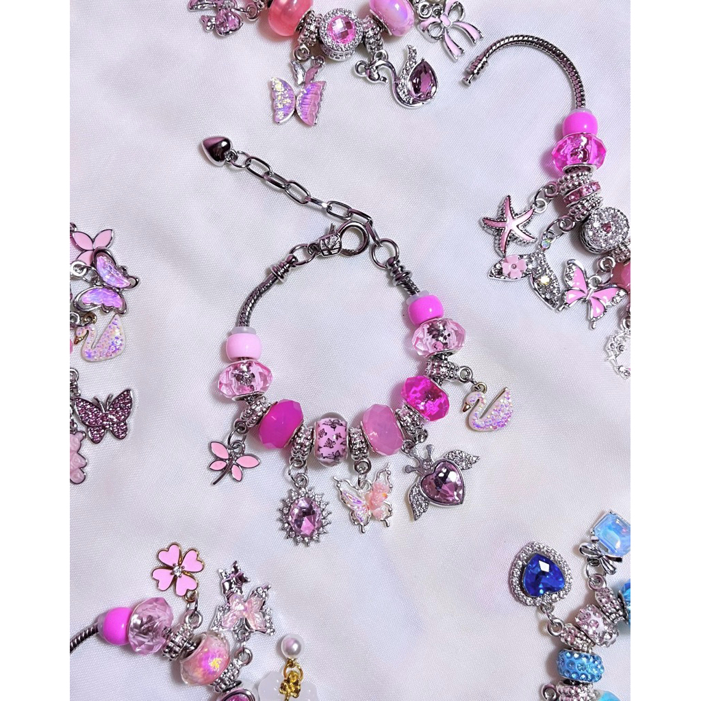 Gelang Charms/Pandora Charms/Gelang Cantik/Gelang Viral/Gelang Pandora