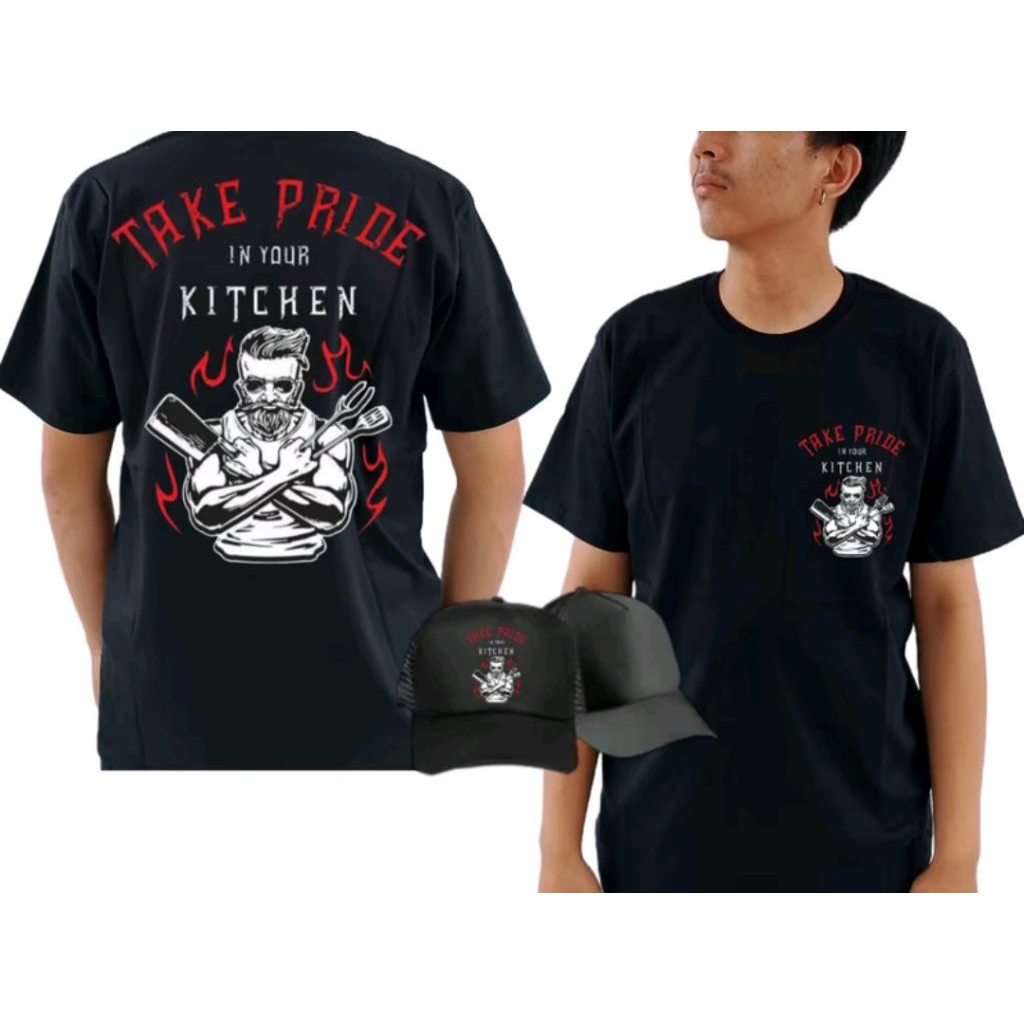 KAOS KITCHEN TAKE PRIDE BONUS TOPI