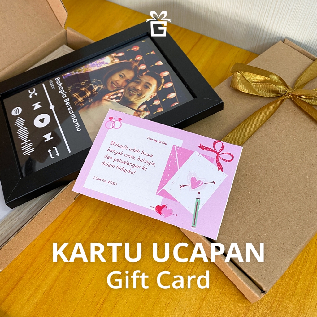 Kertas Ucapan Selamat Ulang Tahun Anniversary Wisuda | Gift Card Tambahan Hampers Hadiah Kado