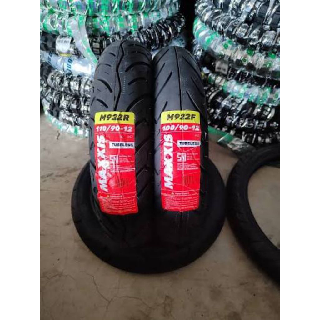 PROMO!! BAN MOTOR  RING 12 SEPASANG TUBELES MAXXIS