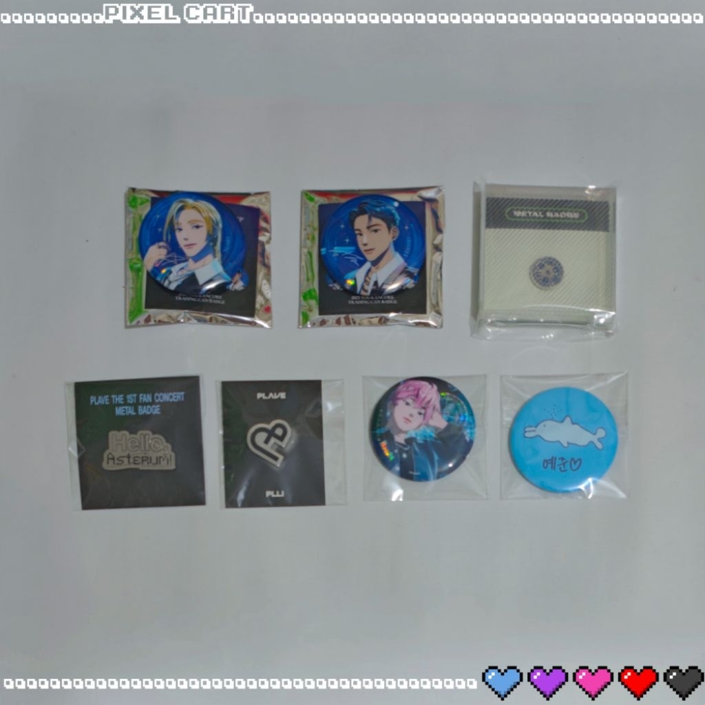 PLAVE METAL BADGE SONGHWI HELLO ASTERUM PLLI YEJUN NOAH BAMBY EUNHO HAMIN