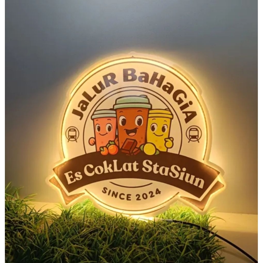 NEON BOX SLIM AKRILIK 1 SISI TERBARU