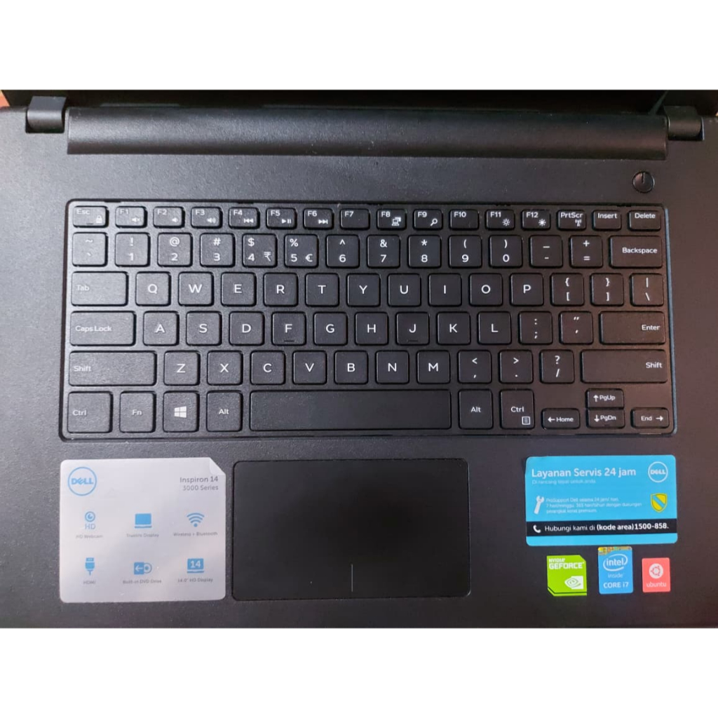 Dell Inspiron 14 | Core i7 | NVIDIA GeForce | Layar 14” | Mulus