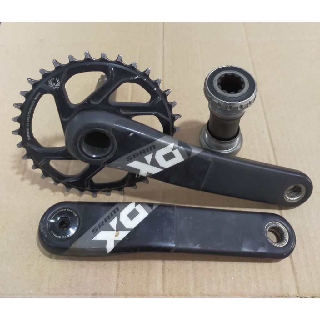 Crank Sram XO 34T arm 175 crank sepeda mtb