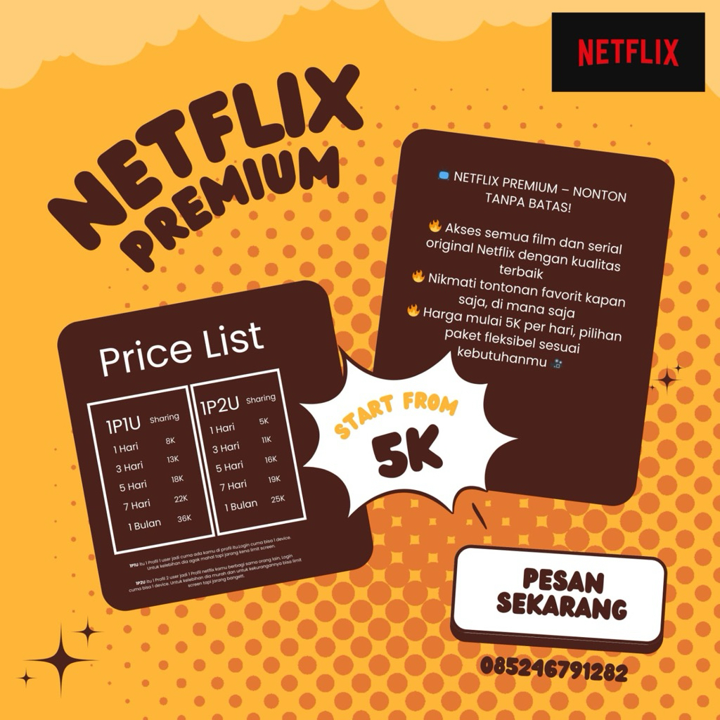Netflix 1 Bulan