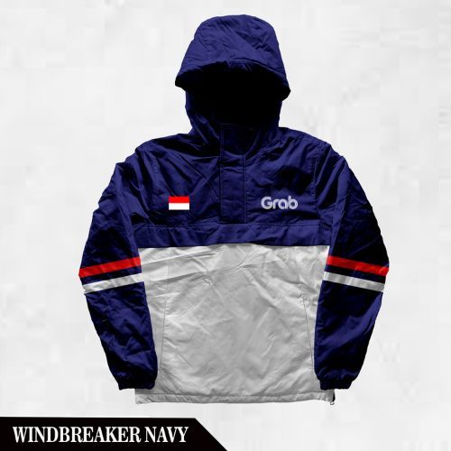 Promo Jaket Windbreaker Ojol Grab Grab Jacket Ojek Online anti air windproof / Jaket Parasut kupluk 