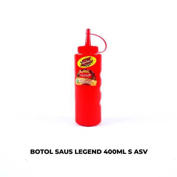 BOTOL SAUS LEGEND 400ML S ASVITA 1 LUSIN (12PCS)/botol kecap 400ml/botol saus