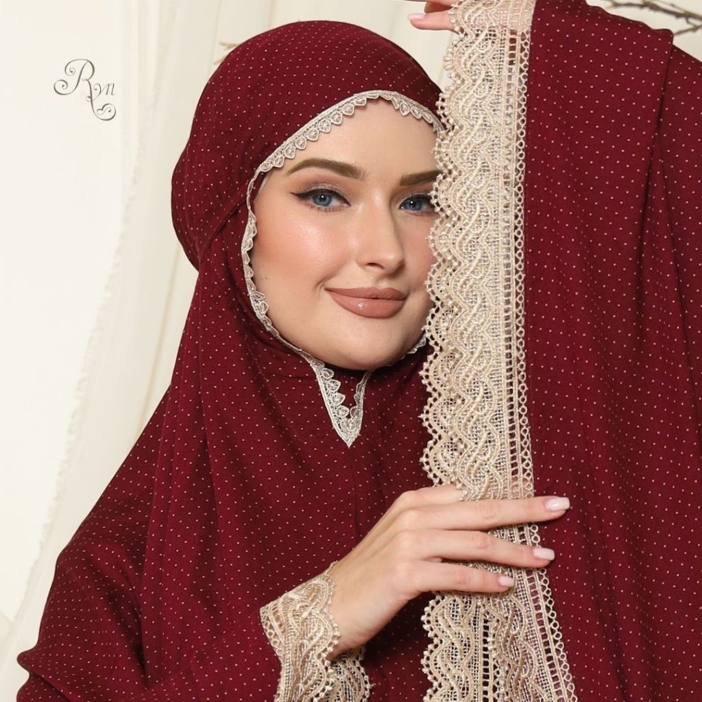 MUKENA ORI RYN RAYYAN 1OO% SABIYA SERIES BAHAN RAYON ADEM DAN NYAMAN | MUKENA DEWASA SUPER JUMBO ATA