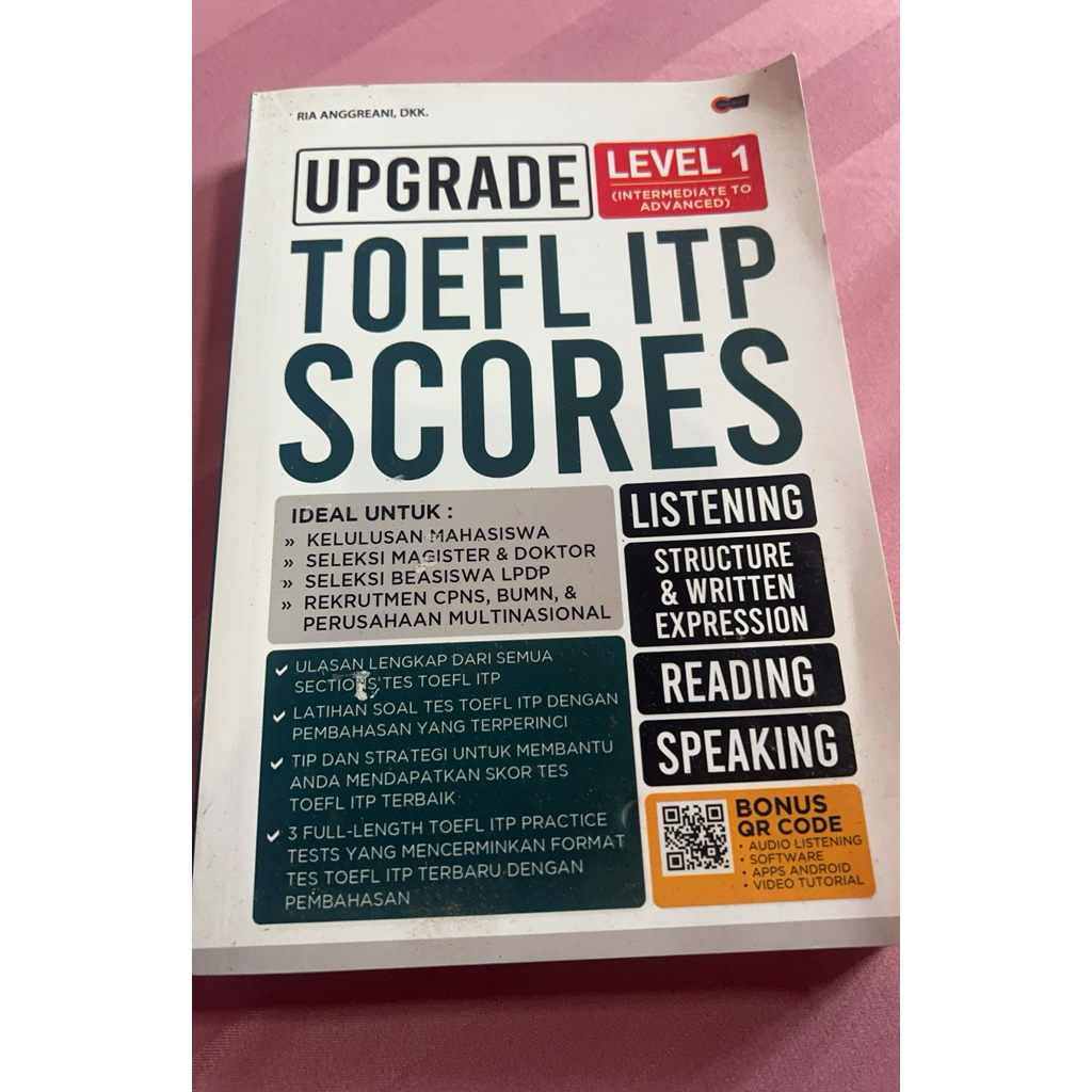 buku toefl itp scores