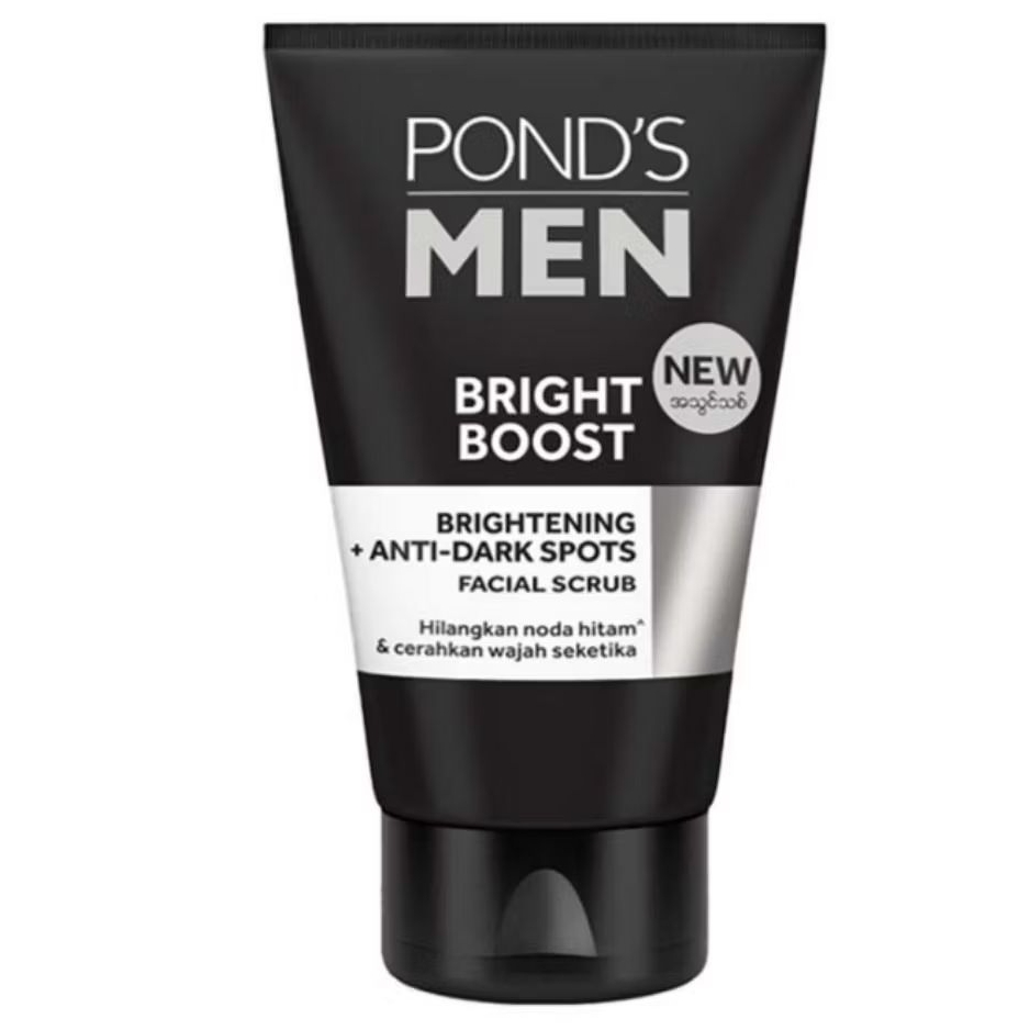 Ponds Mens Scrub Pembersih & Pencerah wajah 100 g