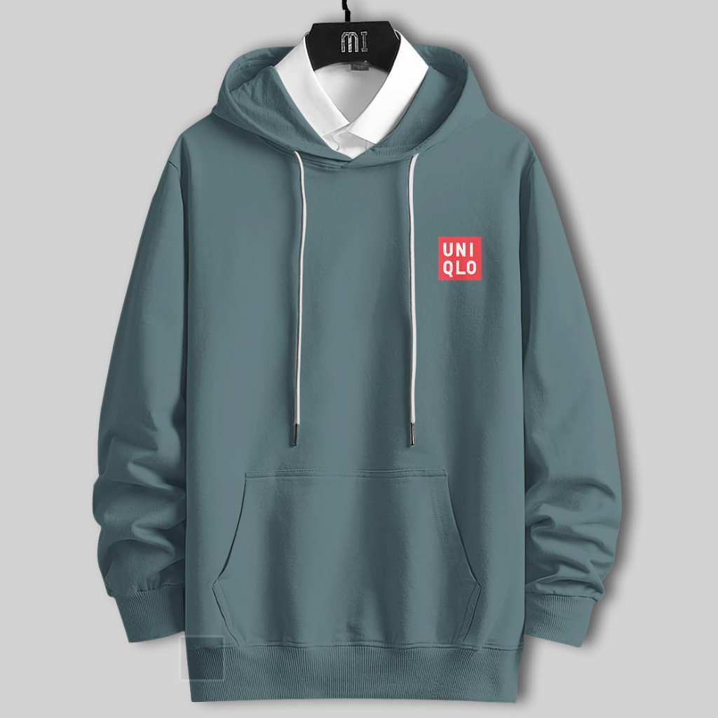 Hoodie Sweater Fullover UNIQLO Fleece Tebal Lembut Distro UNISEX