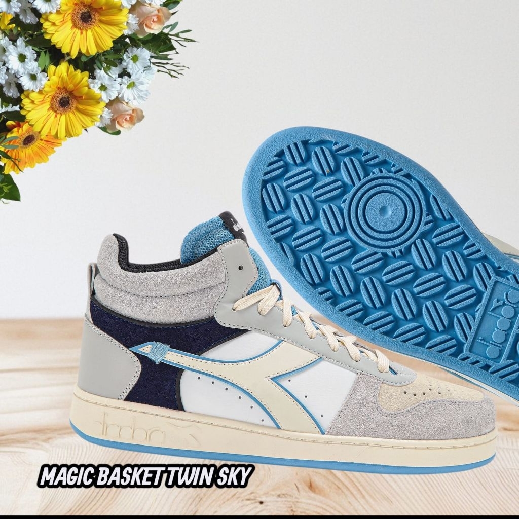 promoo sepatu diadora pria_magic basket twin sky_grey/white_sepatu diadora orinal_sepatu pria ori