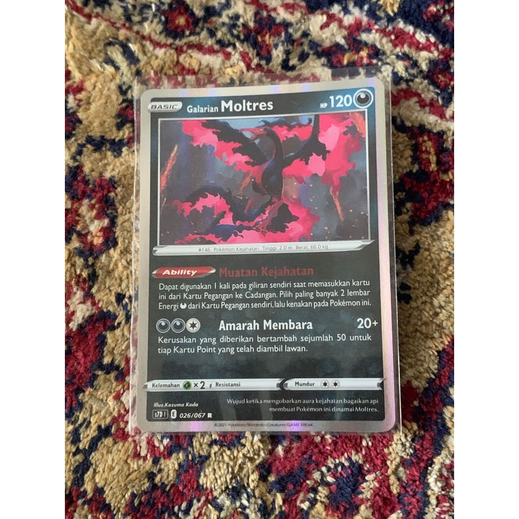 Galarian Moltres Pokemon Indonesia