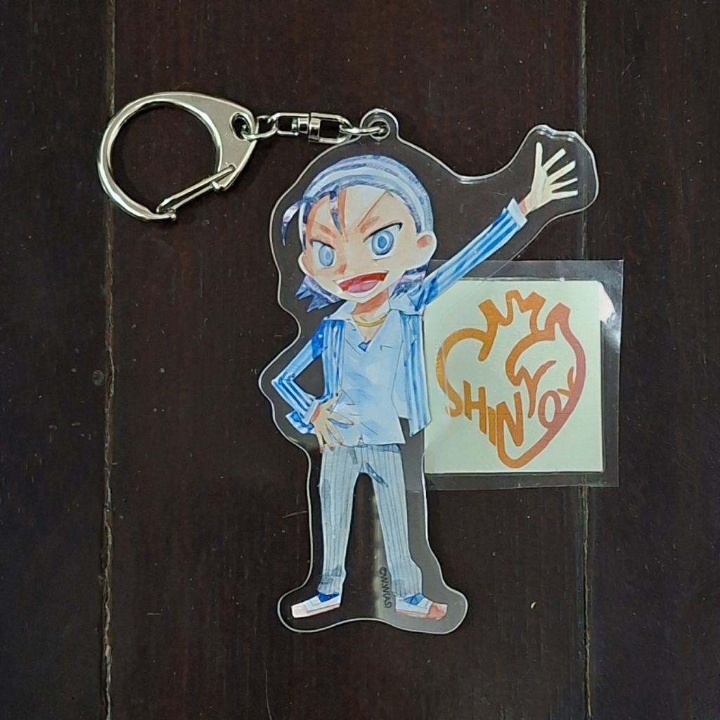 Yowamushi pedal grande road toudou jinpachi acrylic keychain