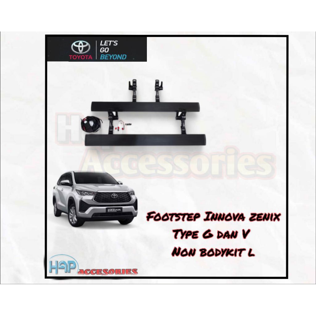 footstep Innova zenix type G dan V non bodykit - footstep elektrik Innova zenix plug and play