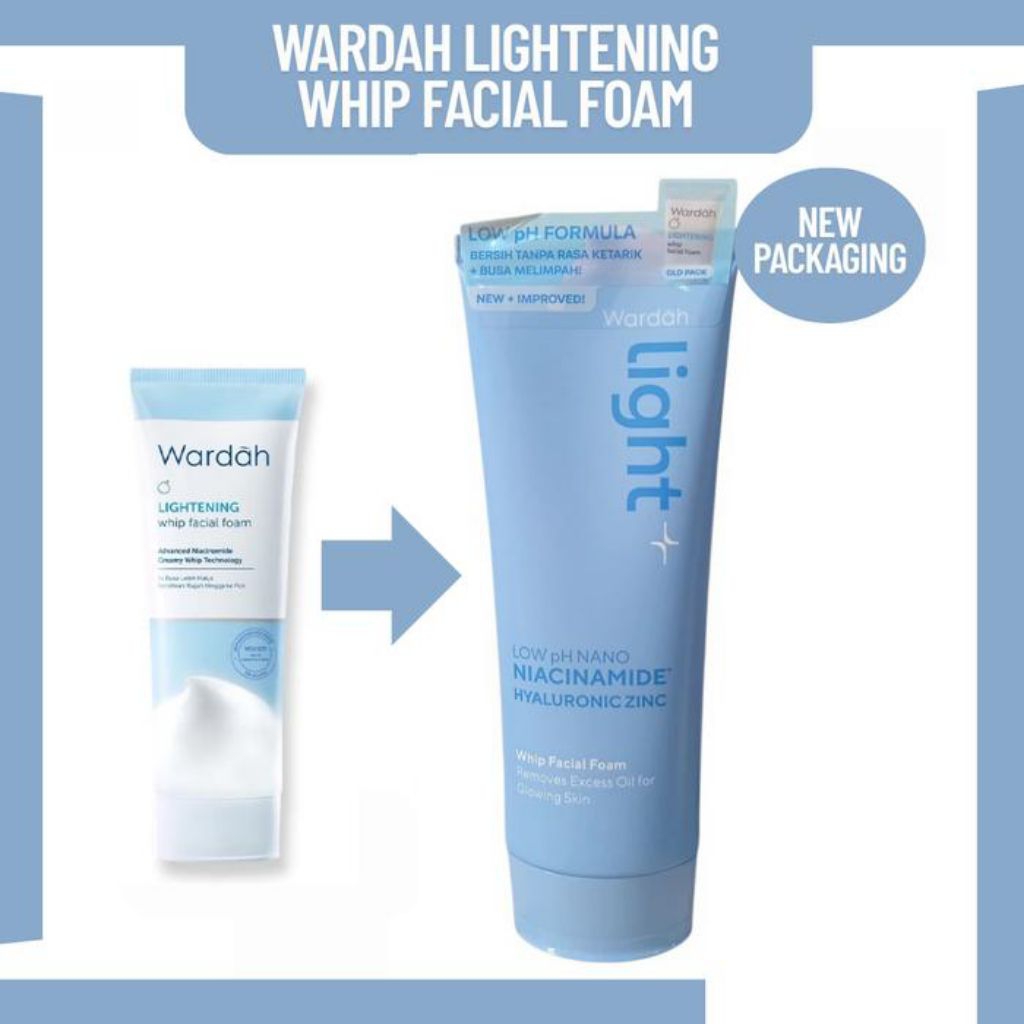 wardah light gentle facial wash 50ml | pembersih wajah wardah | cuci wajah wardah