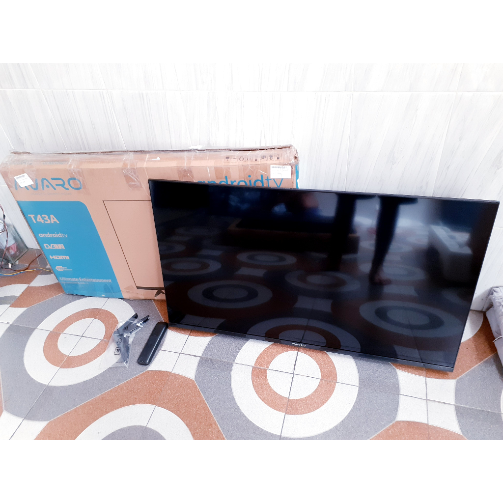 TV LED ANDROID AVARO 43IN FHD DIGITAL NETFLIK MULUS