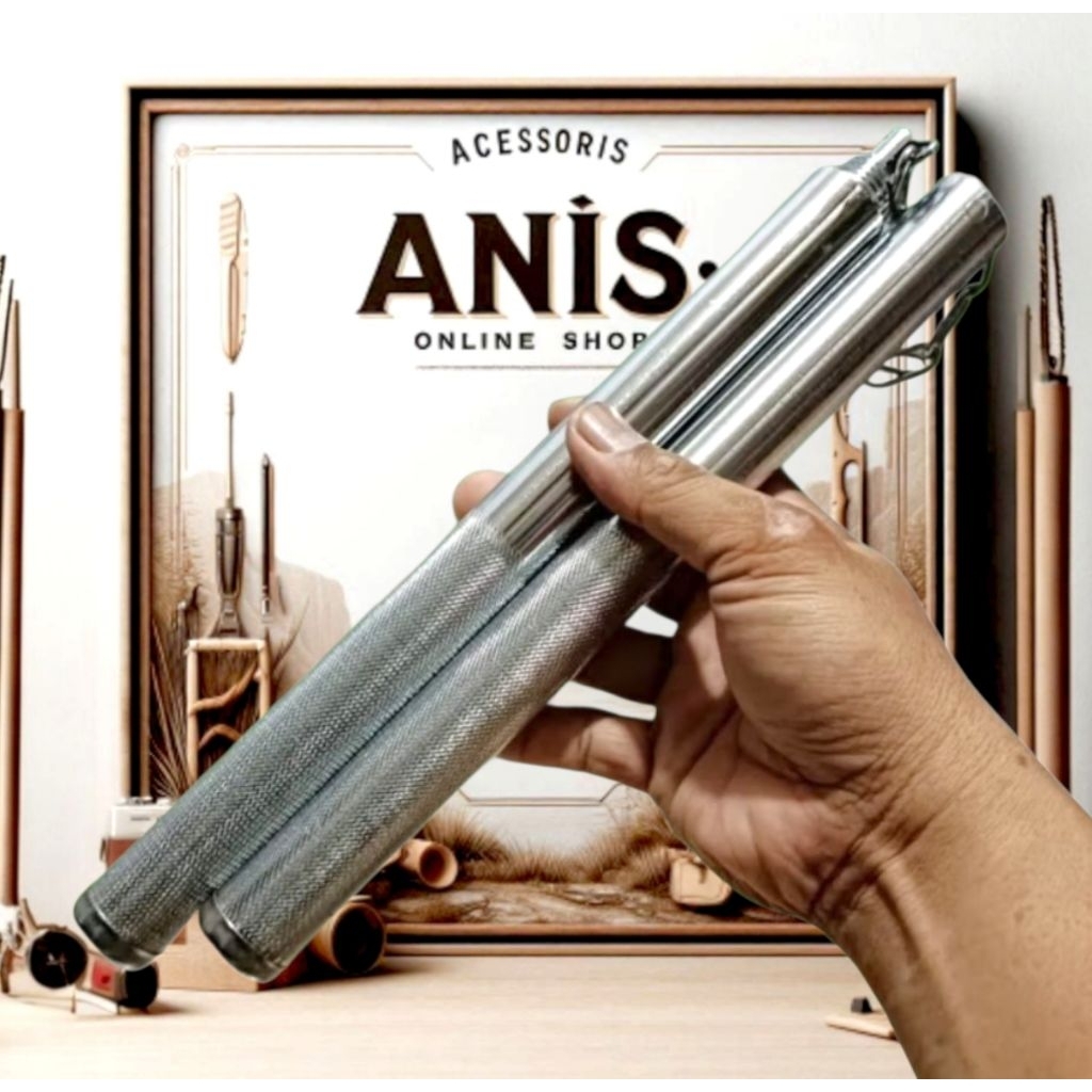 double stick besi stainless nunchaku ninja stainless