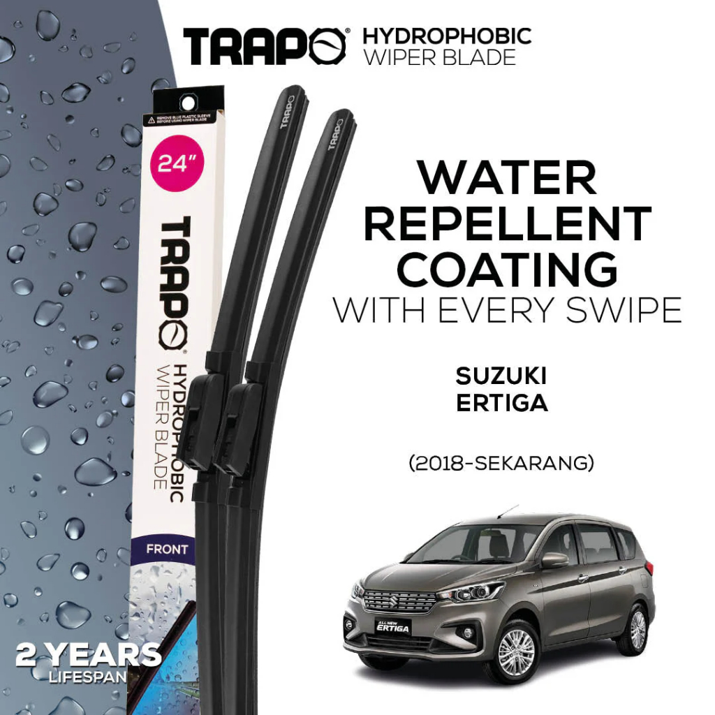 Trapo Hydrophobic Wiper Blade Suzuki Ertiga (2018-Sekarang) Wiper Mobil Ertiga