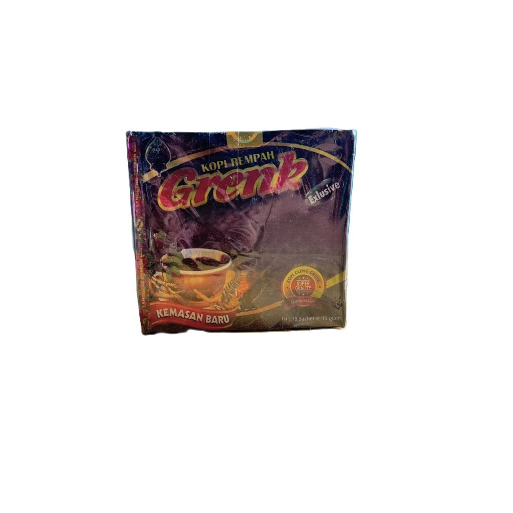 [ 100% ASLI ] Kopi Hitam Rempah Grenk isi 1 Box isi 10 Sachet