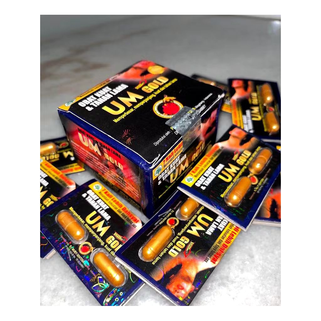 UM gold blister kapsul original