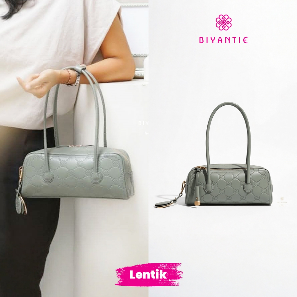 Biyantie Lentik Shoulder Bag Exclusive Handcrafted 100% Genuine Leather with Suede Interior Signatur