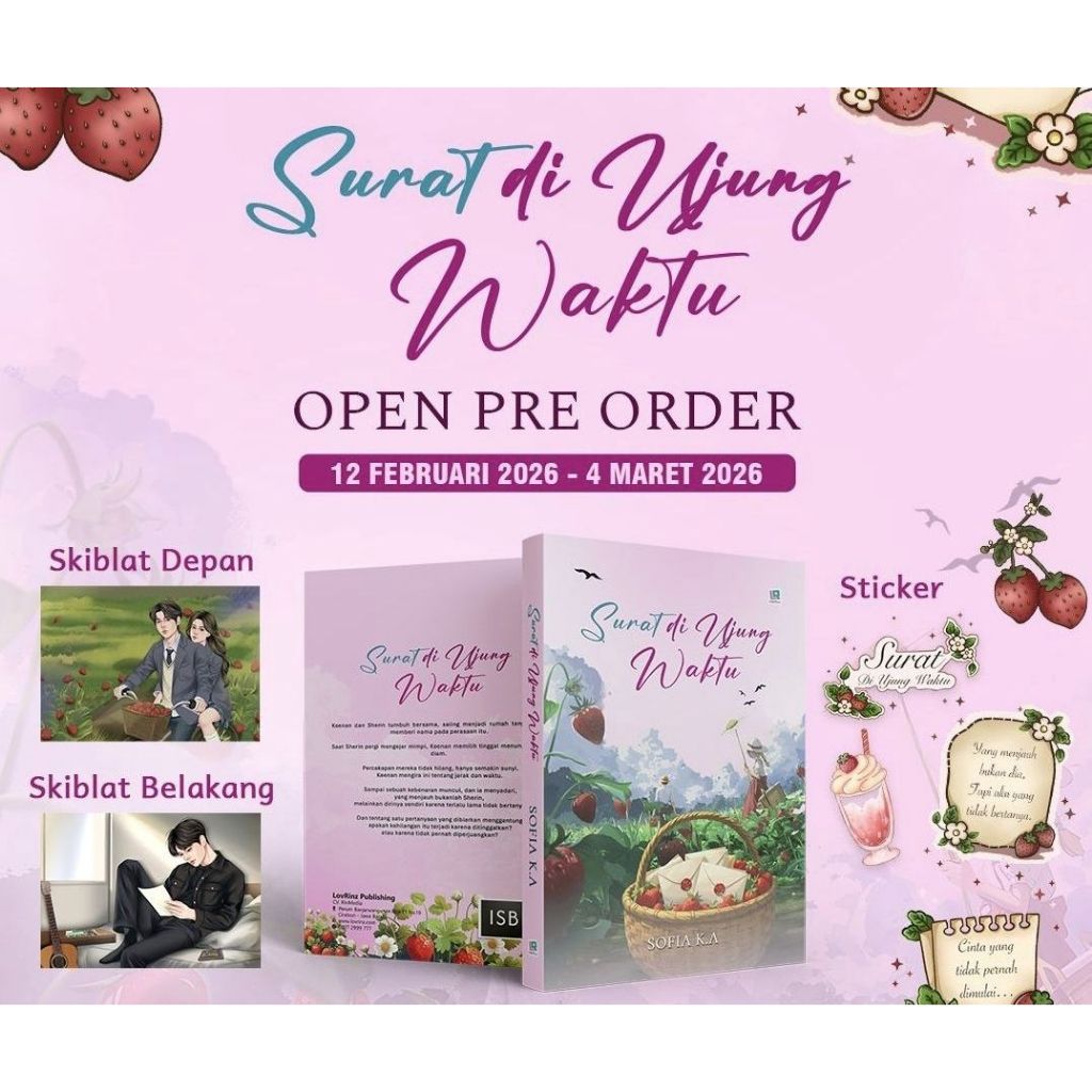 PRE ORDER - Surat Di Ujung Waktu by Sofia KA novel ori wattpad