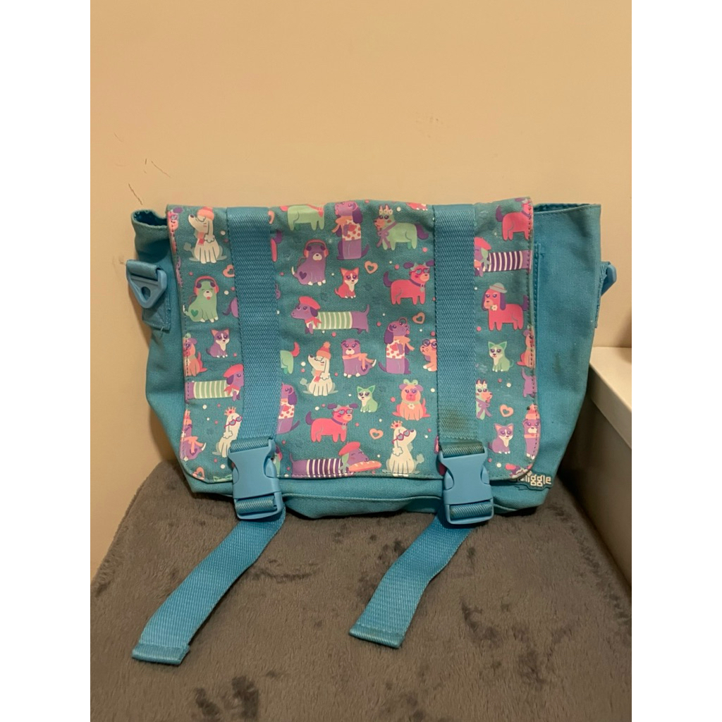 SMIGGLE messenger bag biru muda (PRELOVED)