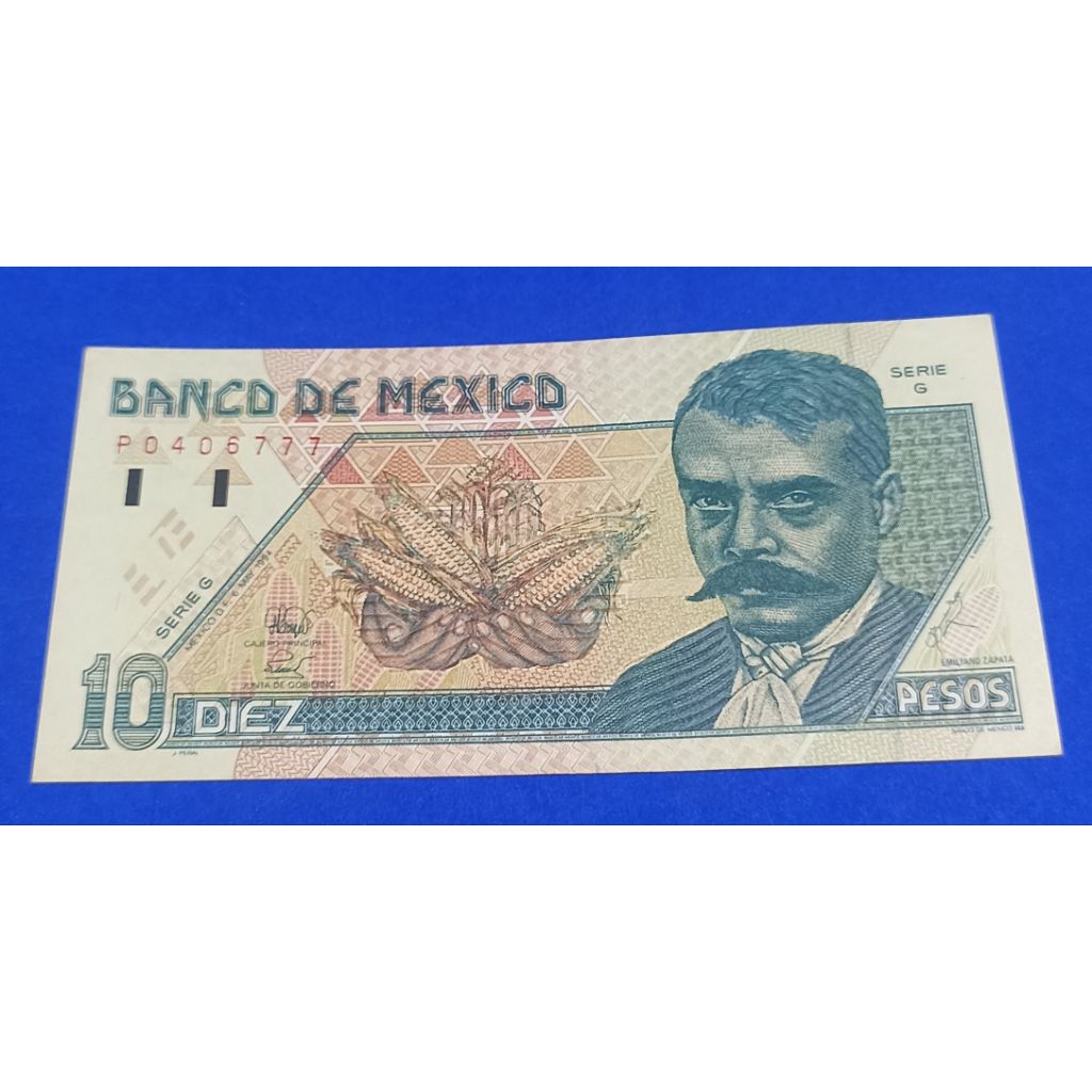 UANG KERTAS MEXICO 1O PESOS