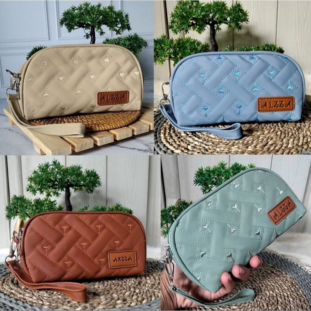 Khanza1 Clutch - DOMPET POUCH WANITA 2 REST 2 RUANG / DOMPET HP / DOMPET KOIN & KARTU