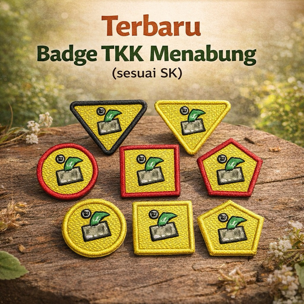 Badge Terbaru TKK Menabung Siaga-Penggalang-Penegak