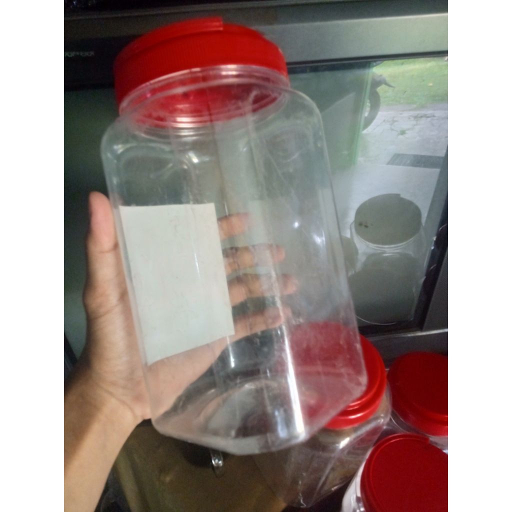 toples murah 2 ukuran, besar & kecil. toples plastik awet bersih murah, toples kue, toples permen, t