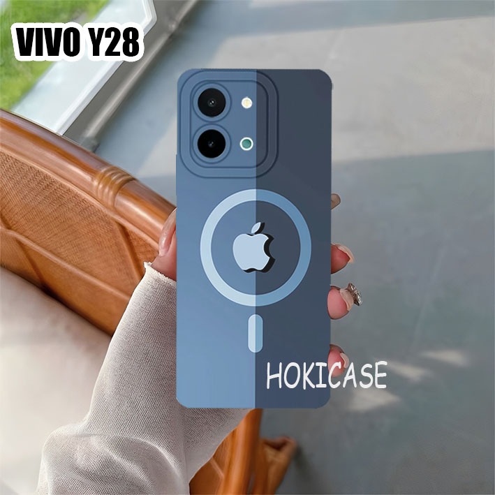 Softcase VIVO Y28 Motif Logo bulat apple Terbaru - Case Hp - Silikon Lentur - All Type Handphone - P