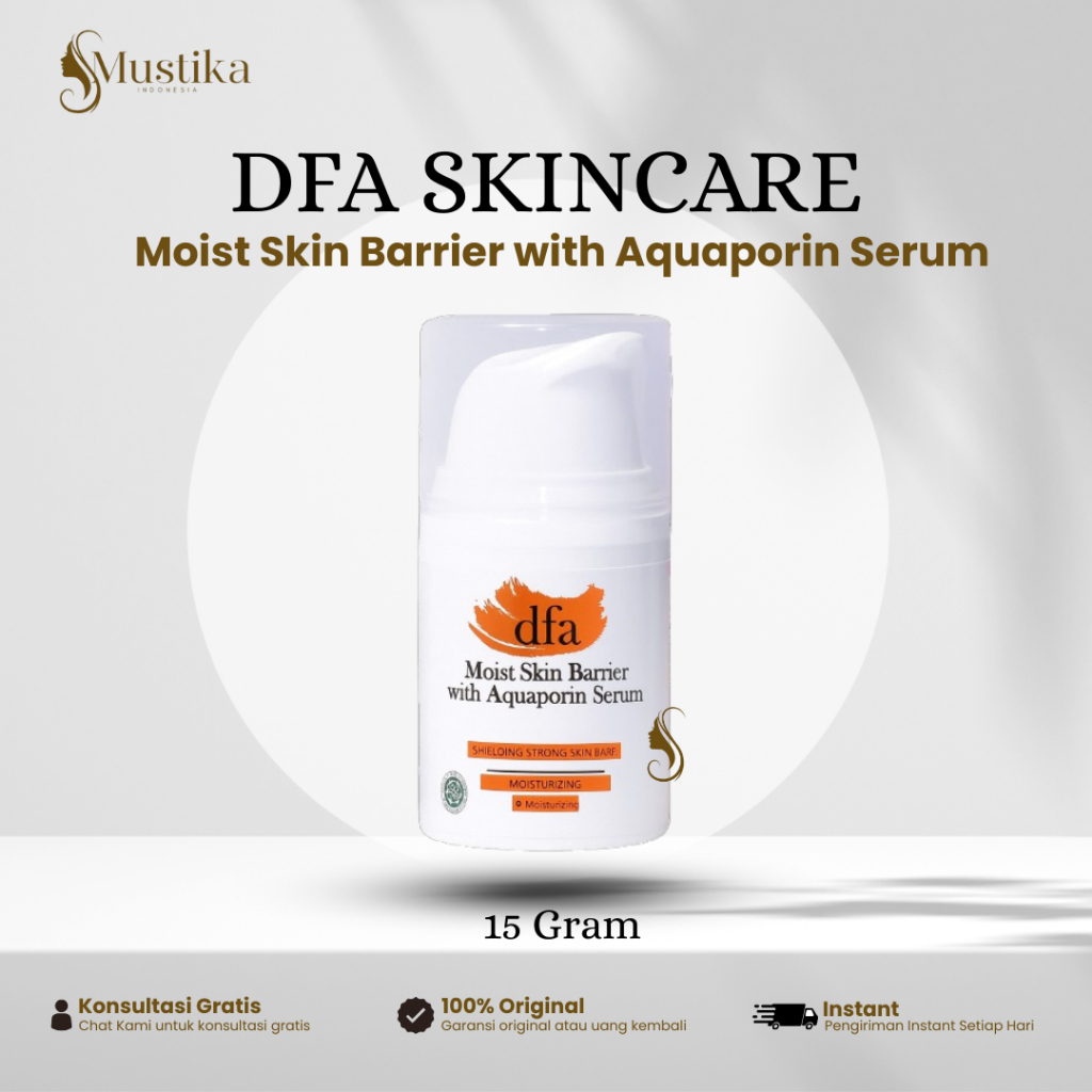 DFA Moist Skin Barrier Aquaporin Serum 15g Melembapkan Kulit Ceramide Squalane
