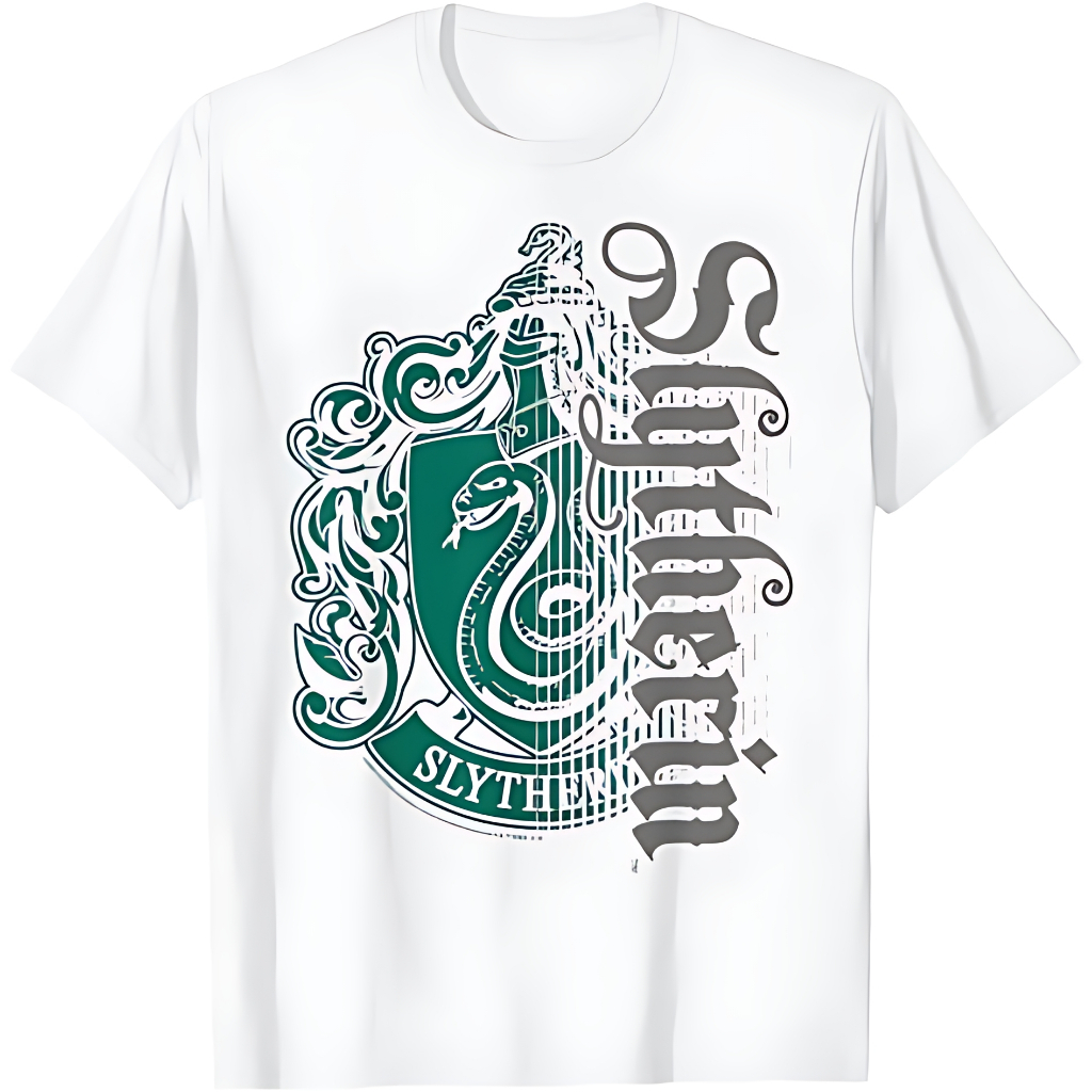 Harry Potter Slytherin Dark Badge Logo T-Shirt