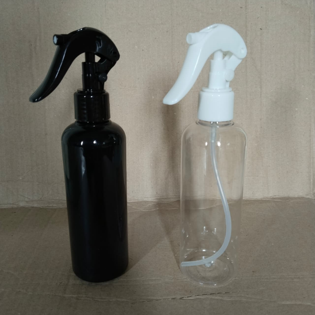 ALFATH18 // BOTOL SPRAY TUTUP TRIGGER HITAM  DAN PUTIH 250ML // BOTOL SEMPROT TRIGGER BEBEK // BOTOL