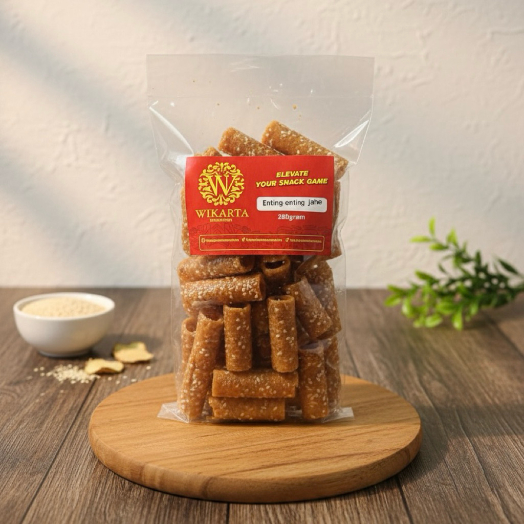 ENTING ENTING enting gulung Kacang Wijen Jahe enting Enting camilan snack kiloan berat 280 gram jaja