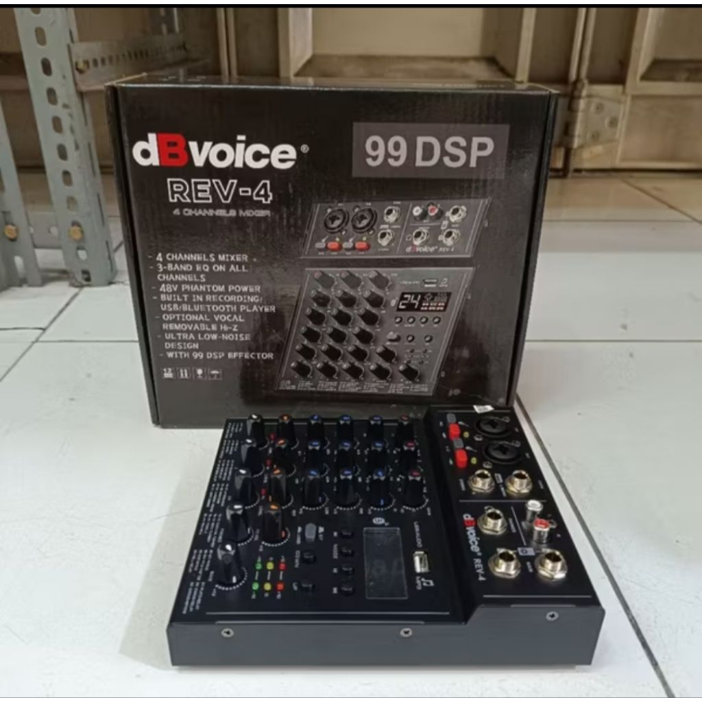 Mixer DBVOICE REV 4 Mixer 4Channel Audio Mixer Db Voice REV4 Original
