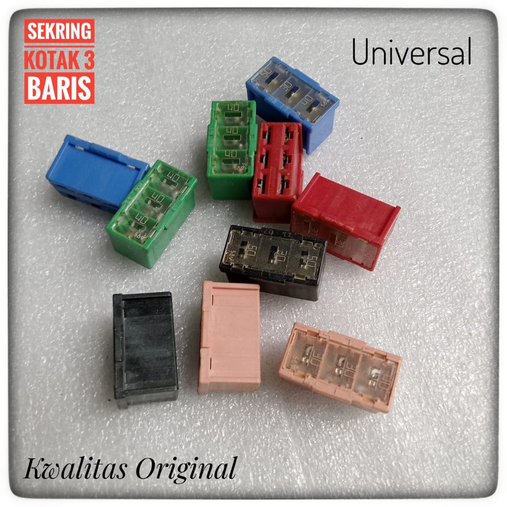 Sekring Pusat Mobil Model 3 Baris Sekring Pusat Mobil Sikring Mobil Model 3 Deret Original