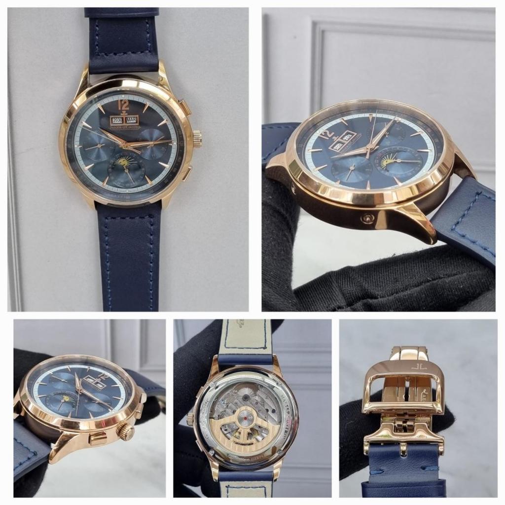 The Luxe Watch332 Jam Tangan Mewah Pria JLC Master Control Chronograph Calendar Automatic Men Watch