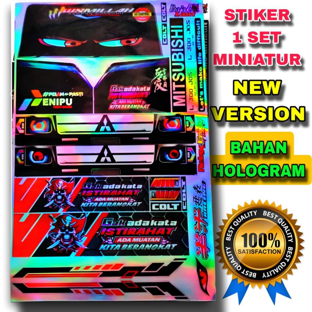 STIKER MINIATUR L300 HOLOGRAM NEW VERSION