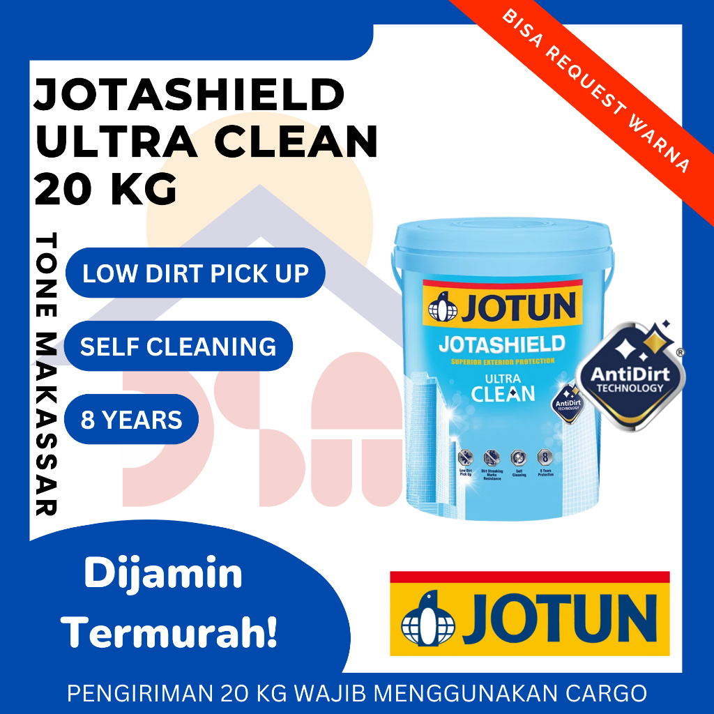 JOTUN CAT TEMBOK EKSTERIOR JOTASHIELD ULTRA CLEAN 20L