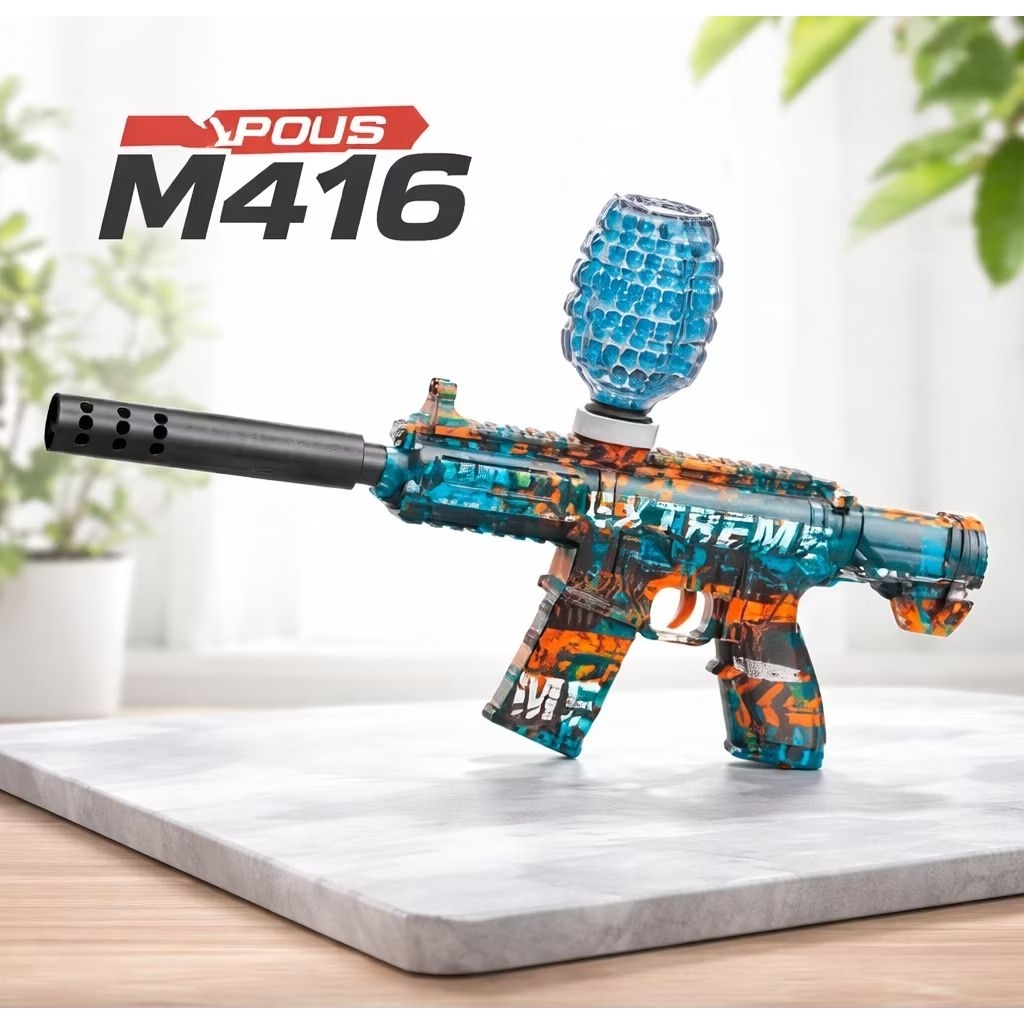 Mainan Anak Tembakan Watergel Aman Automatic electric Baterai charger