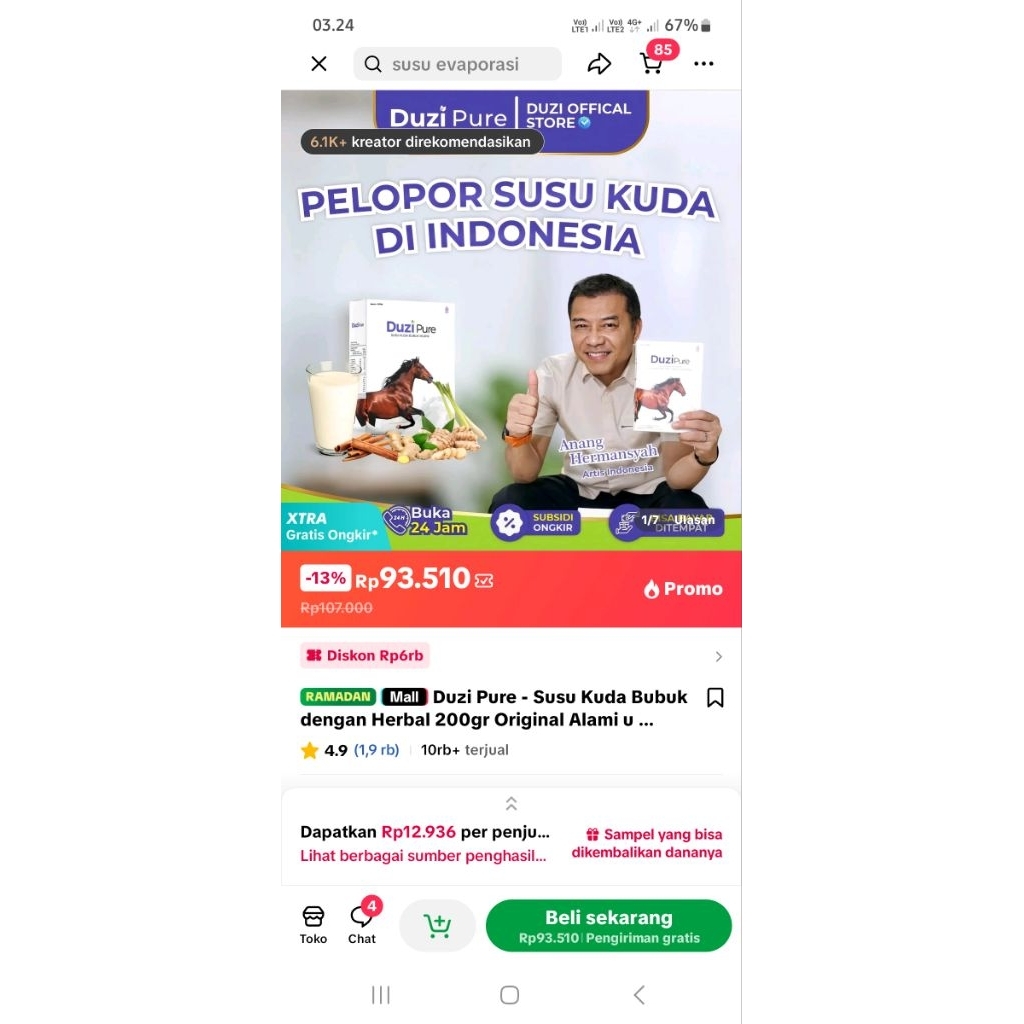 DUZI SUSU KUDA EX SAMPLE