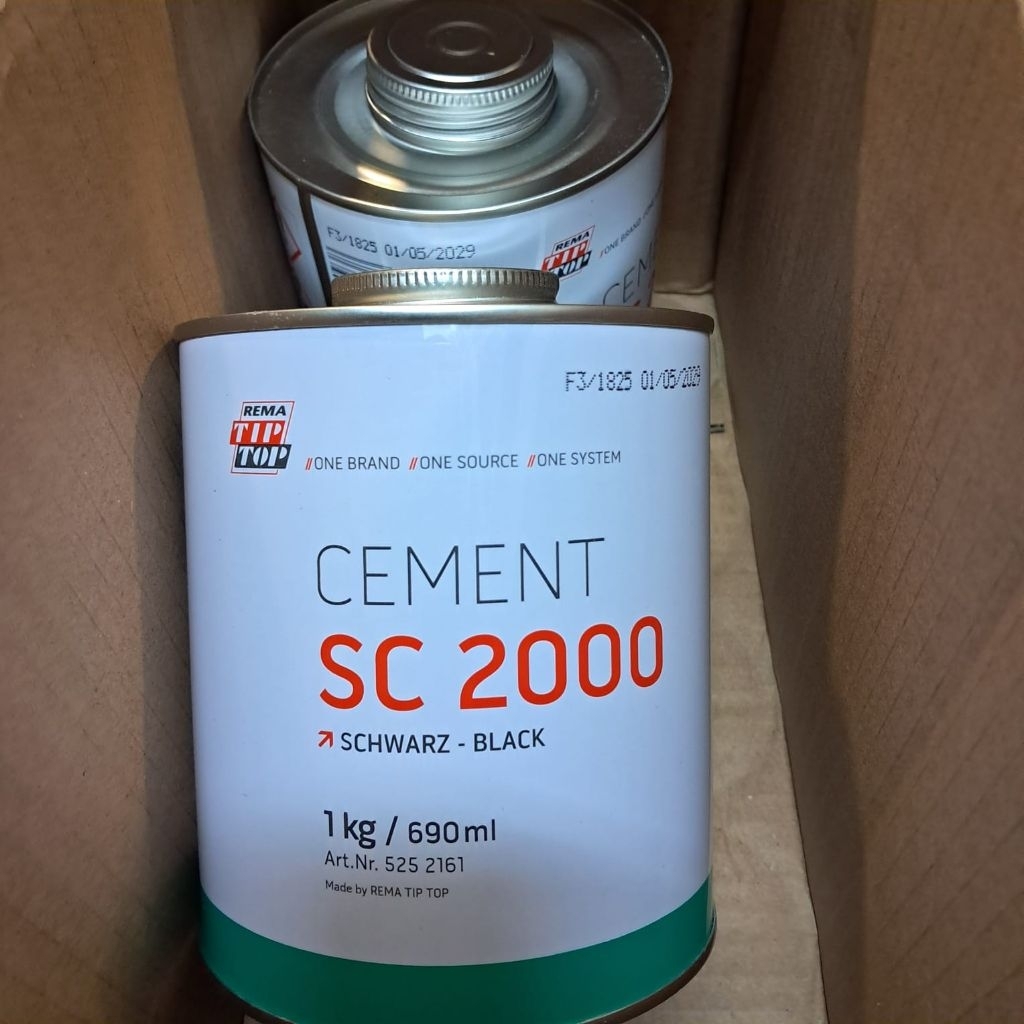 Lem Tip Top Sc2000-Cement Sc2000 Schwartz Black 1kg/690ml