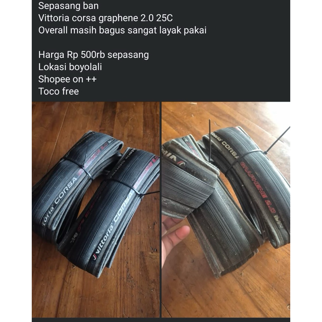 ban vittoria corsa graphene sepasang bagus