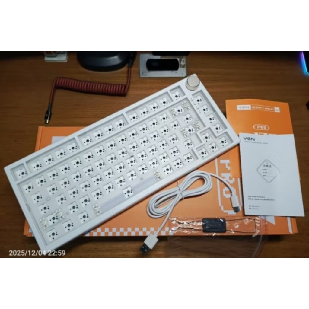 BAREBONE VGN N75 Pro Keyboard Mechanical 75% Wireless Tri Connection Hotswap Type C Gasket Knob ATK 