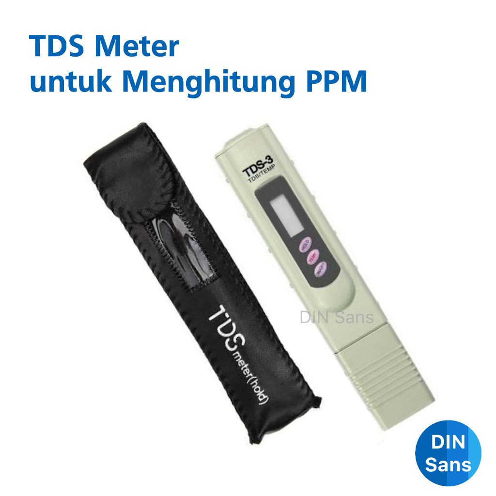 TDS Meter Hidroponik Wadah Sarung / TDS3 / Alat Ukur Kualitas Air Minum