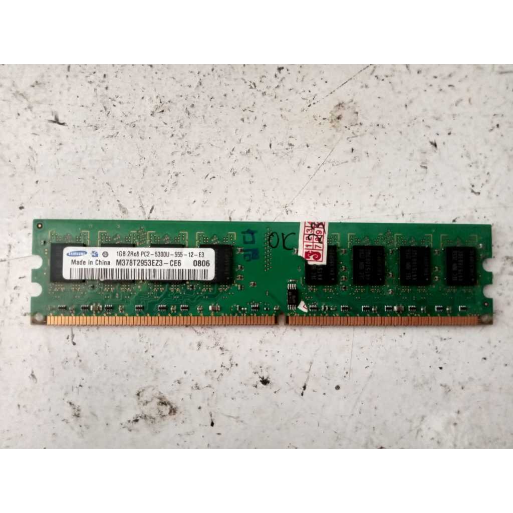 LONGDIMM MEMORY RAM DDR2 SAMSUNG 1GB 2Rx8 PC2-5300U - ercomp1