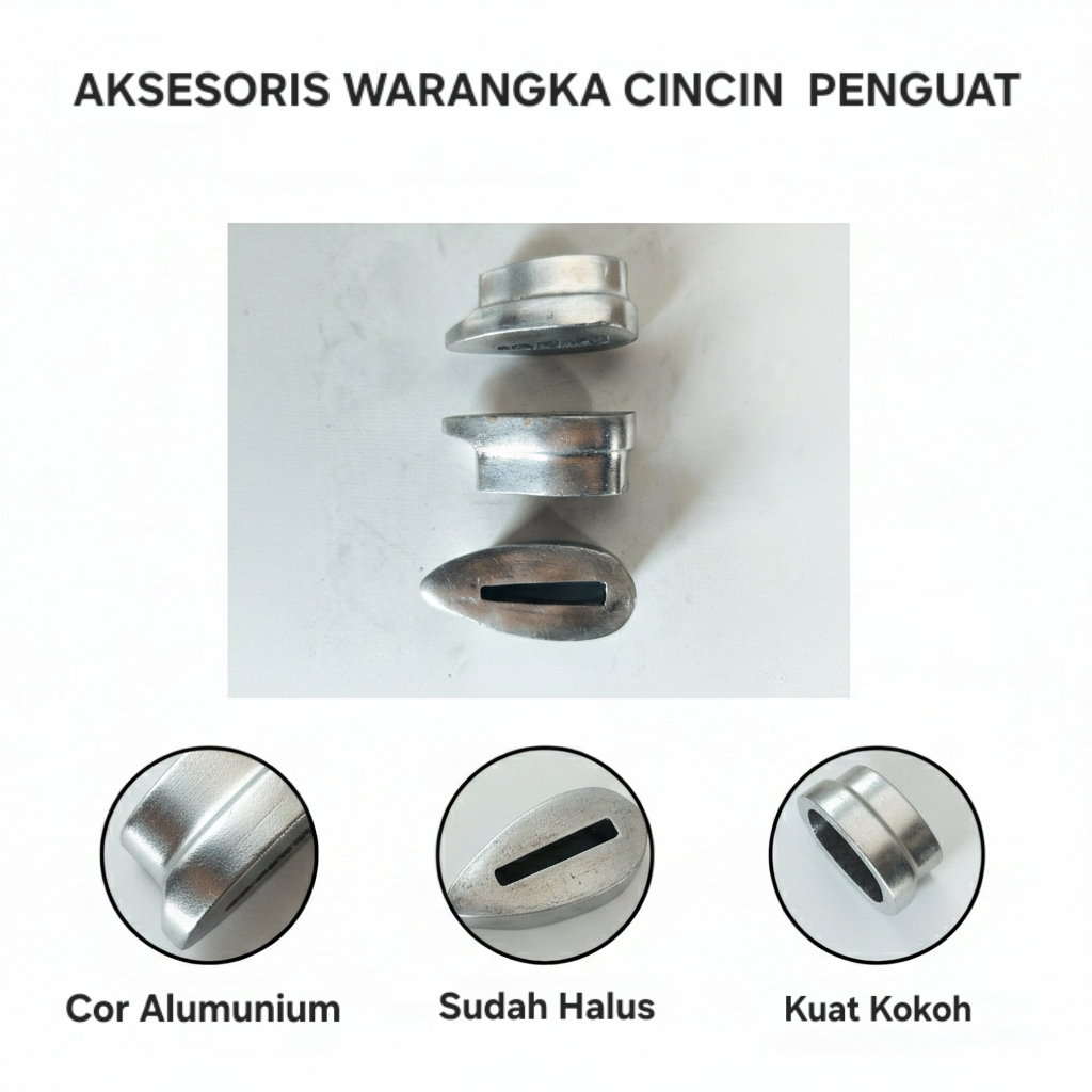 AKSESORIES GAGANG GOLOK VARIASI GAGANG GOLOK CINCIN DURALIUM produk terlaris terbaru dan termurah bi